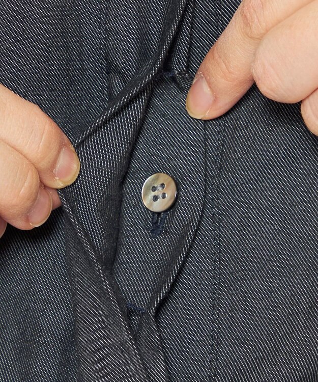 uncrave 【手洗い可】シャンブレー オールインワン（uncrave WHITE） インディゴ