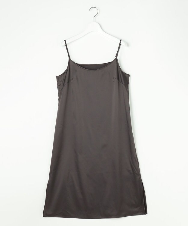 自由区 L 【WEB&一部店舗限定】ハーバルフロープリント8分袖 ワンピース [新色]チャコール