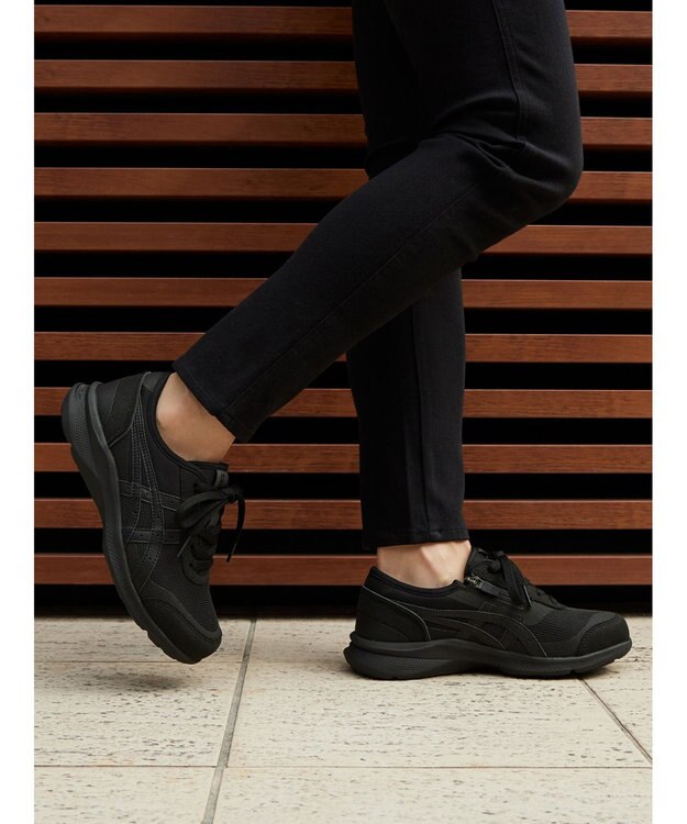 ASICS WALKING ハダシウォーカー レディース 3E相当 ブラック系