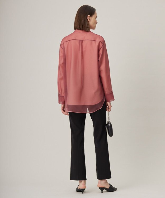 ICB 【洗える】オーガンコンビシャーティング フラミンゴ系