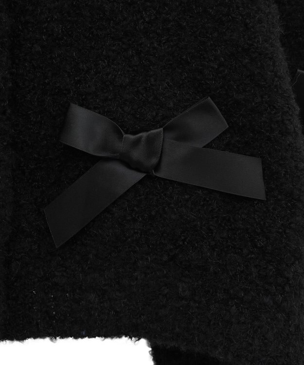 Maison de FLEUR 絆のリボンカーディガン Black