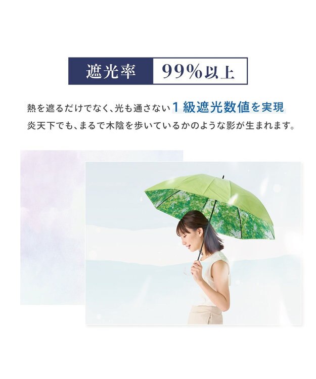 MOONBAT 断熱パラソル 晴雨兼用 オーシャンビュー 日傘 遮熱 遮光 UV ペールスカイ