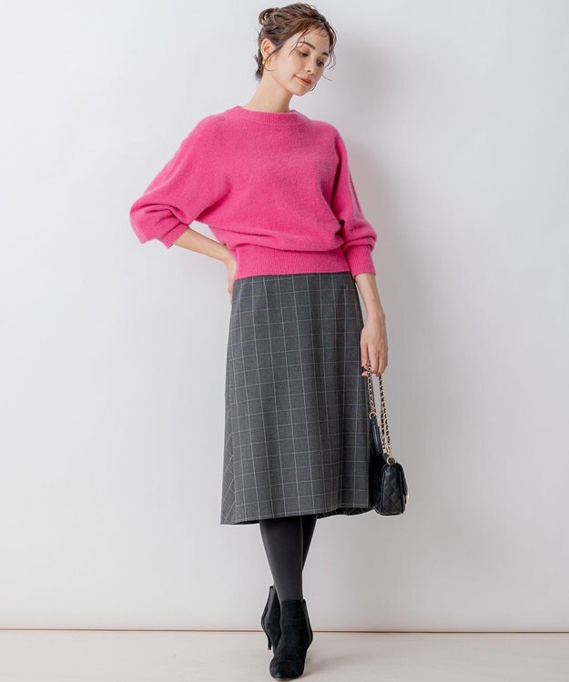 組曲 FOXミックス ニット ピンク系