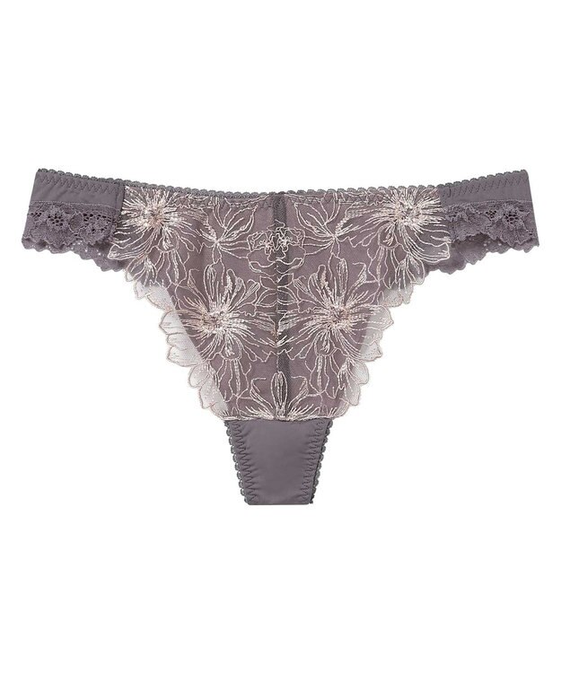 AMPHI Ｔバックショーツ 【Hold Day Bra ホールドデイブラ】 BBJ304とペア くいこみにくい・アウターにひびきにくい(後ろ裾) ソング ショーツ PBJ504 アンフィ／ワコール グレー