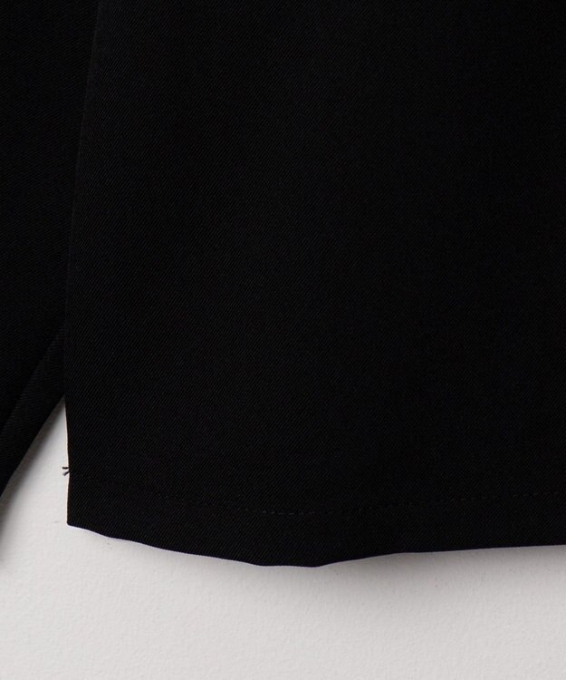 WEGO 【軽量/シワにならない】ドライポリハーフZIPシャツ（LS） ブラック