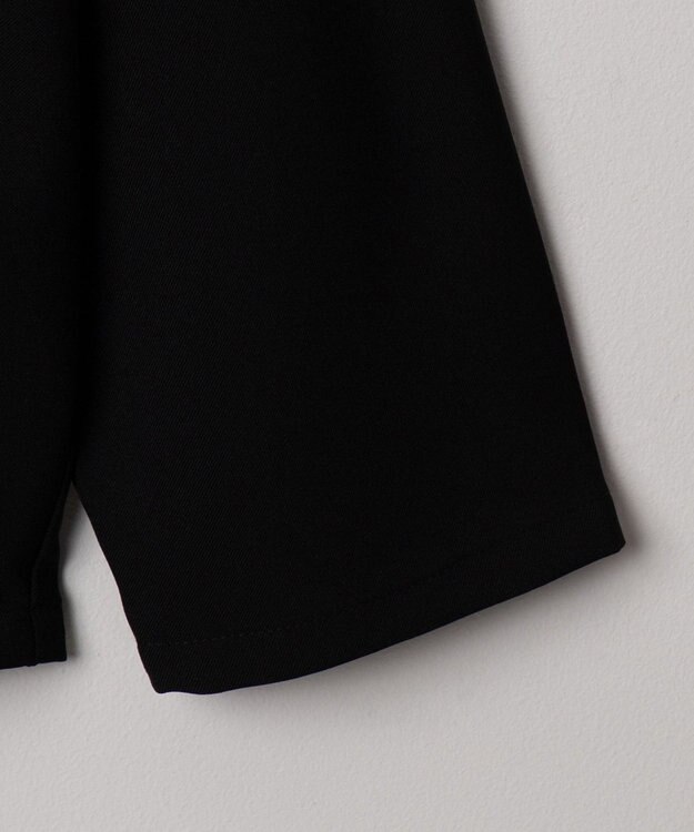 WEGO 【軽量/シワにならない】ドライポリハーフZIPシャツ（LS） ブラック