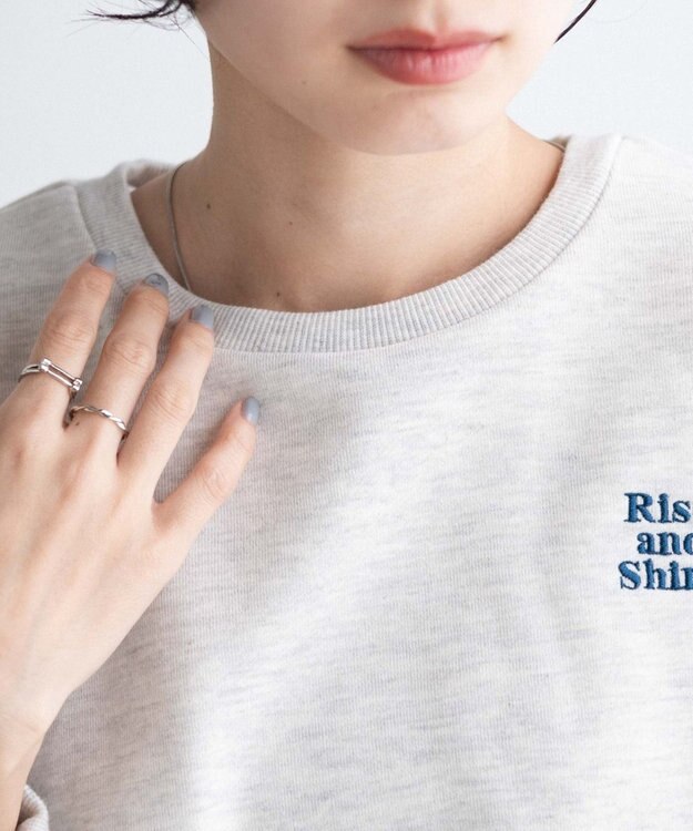 WEGO ドロストデザインPOスウェット 杢グレー