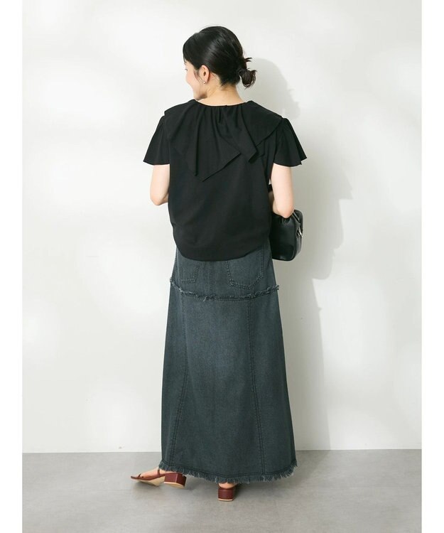 CRAFT STANDARD BOUTIQUE フリルデザインTee Black