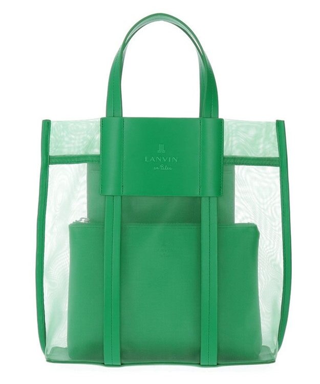 LANVIN en Bleu バリエ チュールトート グリーン