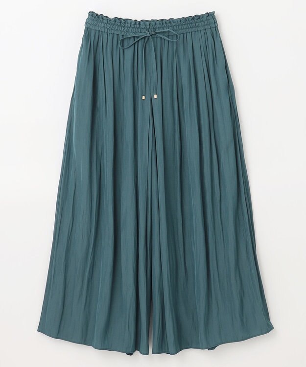 ANY 【洗濯機可能・ウエストゴム】リラックススカーチョ グリーン