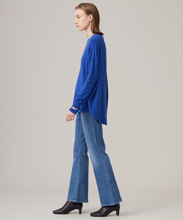 ICB 【洗える】 ヴィスコースワイド プルオーバー ロイヤルブルー系