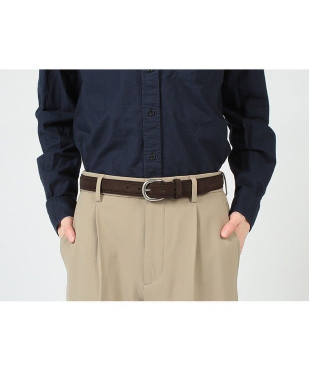 REGAL FOOT COMMUNITY 【リーガル】TS86 プレミアム スエードベルト ベルト ダークブラウンスエード