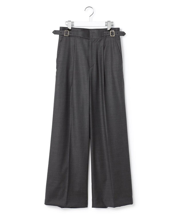 23区 【GOLD LABEL/見上愛さん着用】ウールシルクギャバジン グルカパンツ グレー系