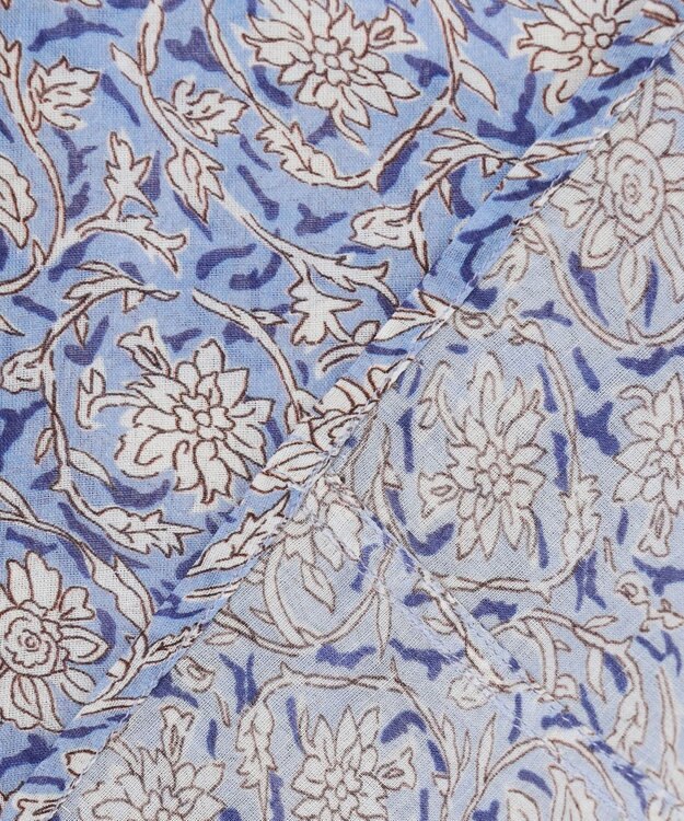 23区 【Indian Factory】コットンボイル ブラウス サックスブルー系5