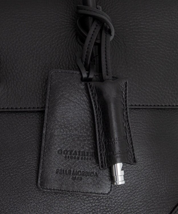 GOTAIRIKU 別注/日本製【PELLE MORBIDA×GOTAIRIKU】レザー フラップトートバッグ ブラック系