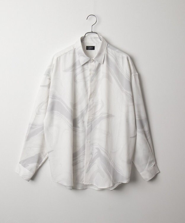 WEGO アムンゼンパターンBIGシャツ（LS） 柄1