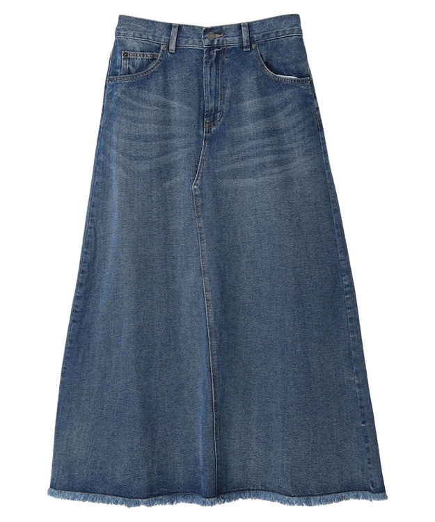 Green Parks ・ＳＵＧＡＲ　ＳＰＯＯＮ　カラーデニムスカート Indigo