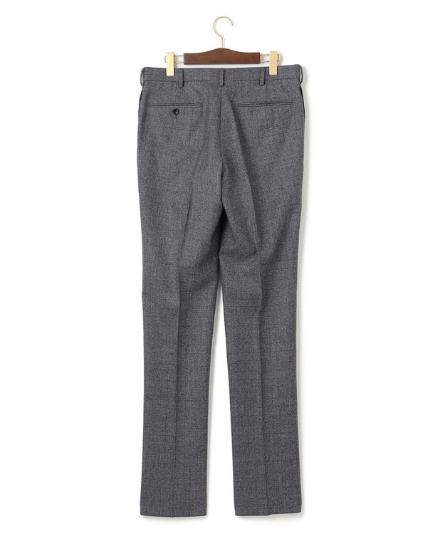 J.PRESS MEN 【ウォッシャブル可】トリートメントウール ストレッチグレナカートチェック スラックス ネイビー系4