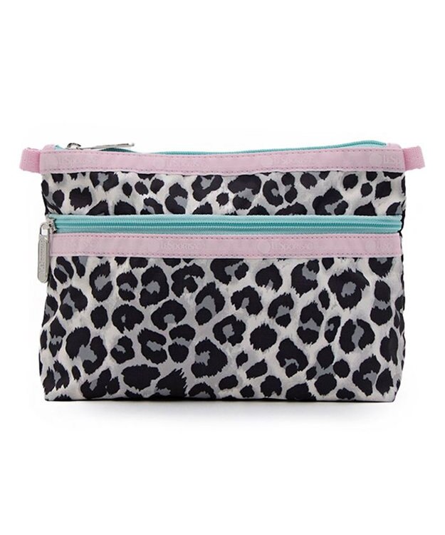 LeSportsac COSMETIC CLUTCH/ニュートラルレオパード/ライラック ニュートラルレオパード/ライラック