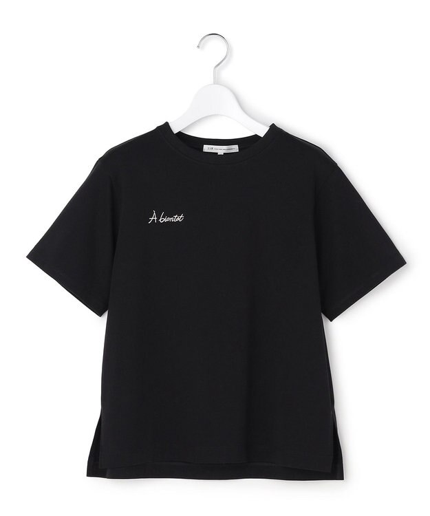 23区 【先行予約】バック刺繍 メッセージロゴ Tシャツ ブラック系