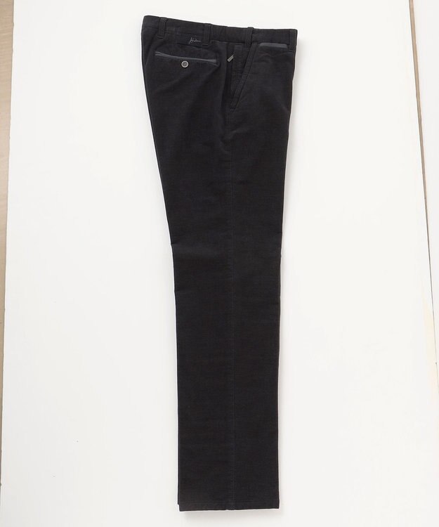 JOSEPH ABBOUD 【キングサイズ・ウエストも伸びる！/ストレッチ/暖かい/オーガニック】オーガニックカルゼストレッチ パンツ ブラック系