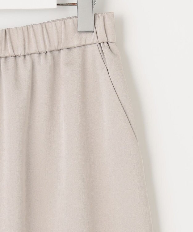 自由区 【XSサイズ～/洗える】チンツサテンタンブラー ナロースカート ベージュ系