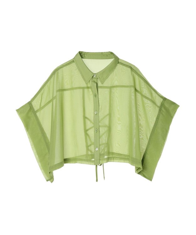 Green Parks ＥＧＯＩＳＴ　短丈シアーシャツ Green