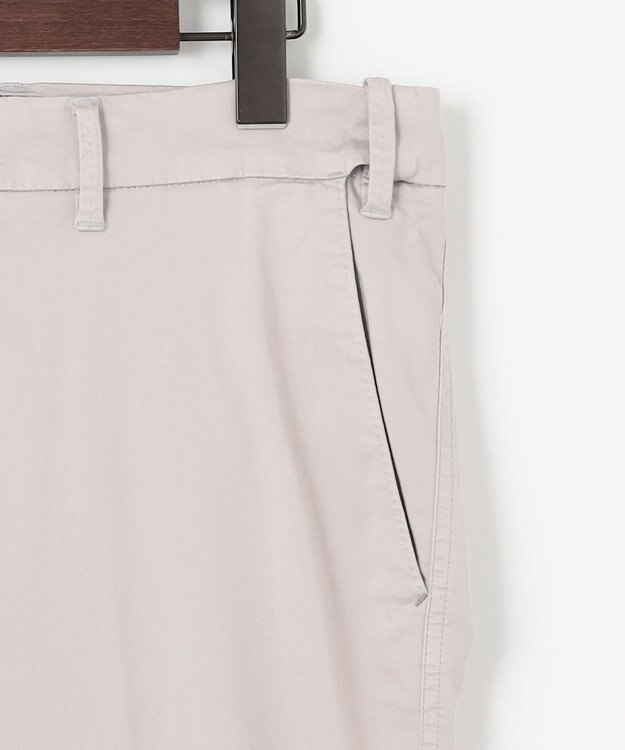 JOSEPH ABBOUD 【イタリア素材/ウエストも伸びる】ハイパワーサテンストレッチパンツ ライトグレー系