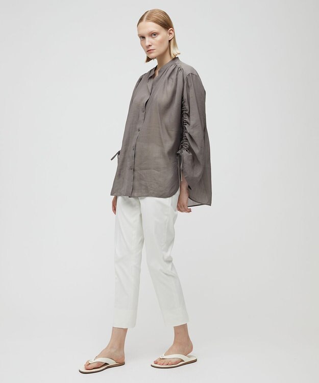 BEIGE， LILAC / シアーブラウス Steel