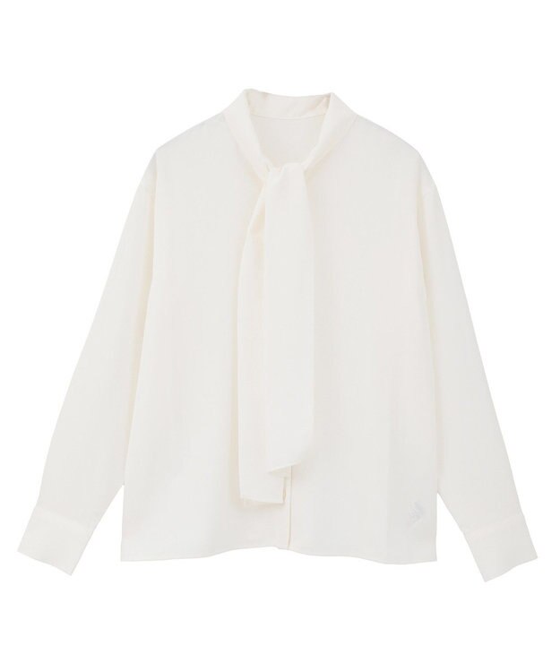 AMERICAN HOLIC 【イージーケア】ナロータイブラウス Off White