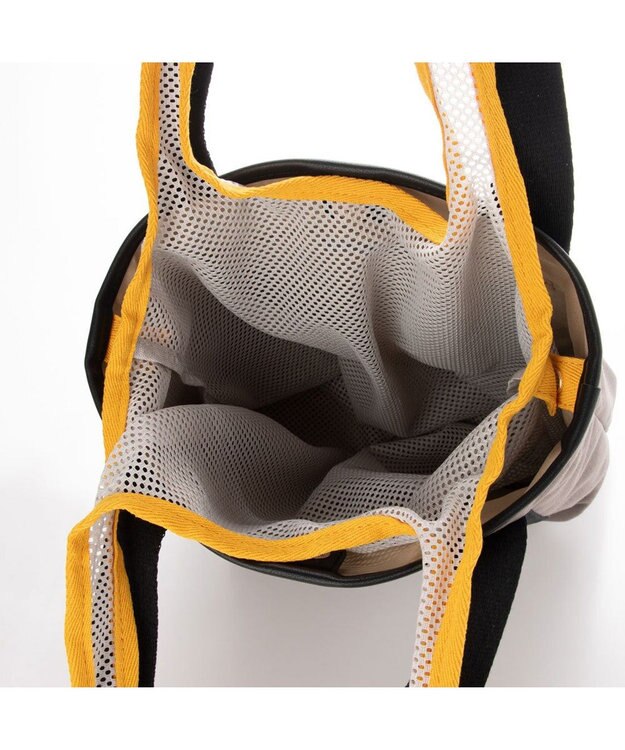 UNBILLION cachecache メッシュエコバッグ付きキャンバステープトート グレー