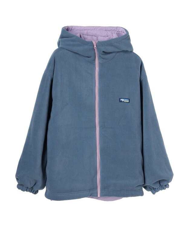 CRAFT STANDARD BOUTIQUE ナイロン×裏フリースリバーシブルブルゾンＬ／Ｓ Lavender