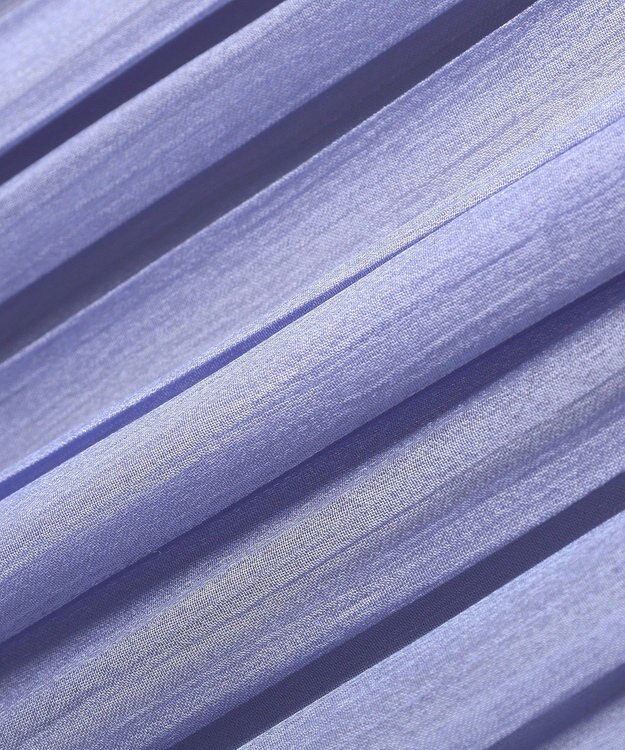 YECCA VECCA シャイニーサテンプリーツスカート Blue