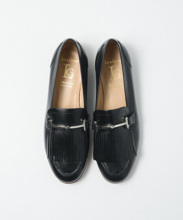 BONTRE 【LucaGrossi/ルカグロッシ】フリンジビットローファー/E758M-RS ブラック