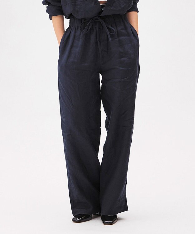 LENO LINEN EASY  PANTS 【UNISEX】/ リネンイージーパンツ NAVY