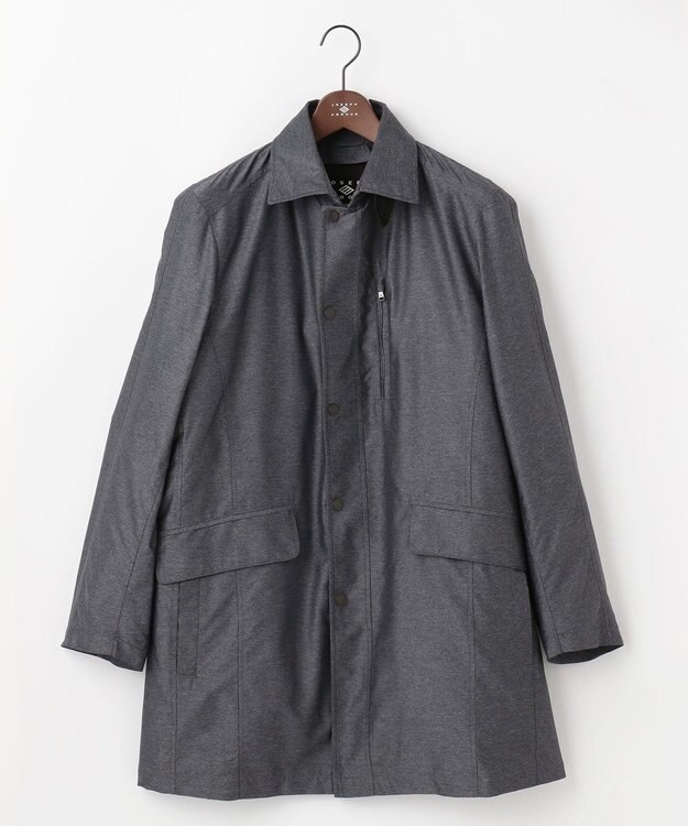 JOSEPH ABBOUD 【外せるダウンライナー/軽量】2WAYインターレース ダウンコート グレー系