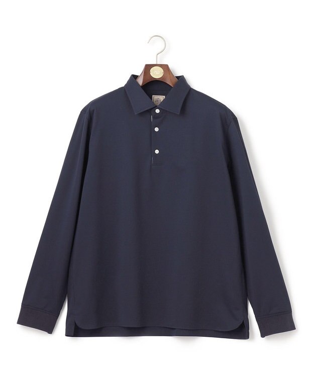 J.PRESS MEN 【KING SIZE】【新素材 / ビジネス対応可】ロングスリーブポロシャツ ネイビー系