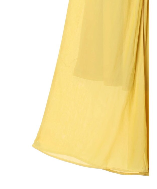 Green Parks サラフレギャザースカート Yellow