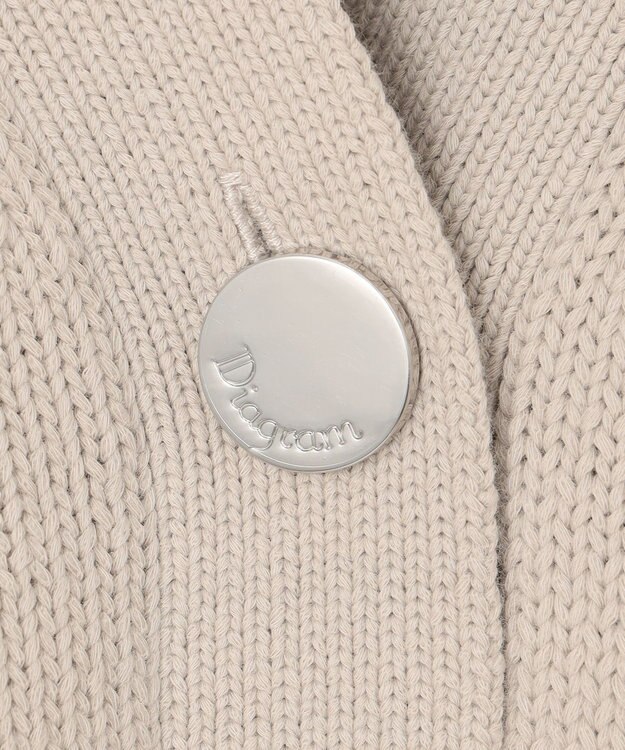 GRACE CONTINENTAL リリヤーンルーズカーディガン グレー