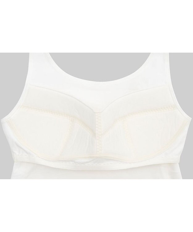 Wing ジュニア ブラトップ Wing Teen きちんとささえる 綿混素材(身生地部・カップ肌側) 【STEP3 まるみをおびてきた胸に】 タンクトップ RL6935 ウイング／ワコール アイボリー