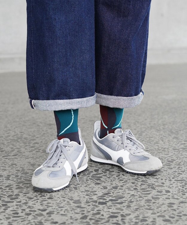 nitorito 【UNISEX】米沢オリジナル柄 nuts 靴下 green