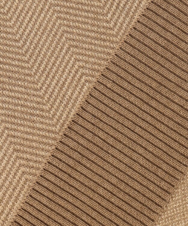 J.PRESS YORK STREET 【WOMEN】ヘリンボーンニットベスト ベージュ系3