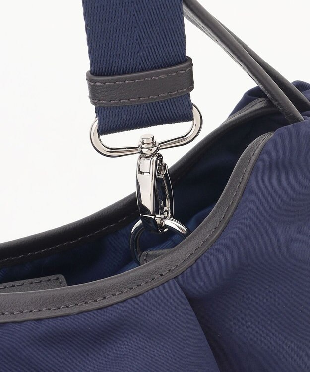 Y'SACCS シワナイロン2WAYトートバッグ Sサイズ ネイビー