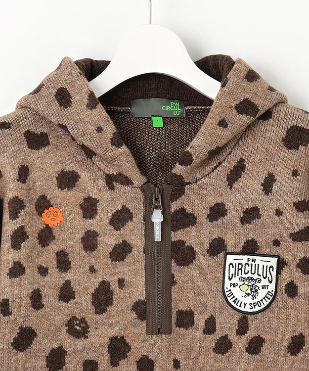 PW CIRCULUS 【WOMEN】SNOW LEOPARD柄フーディー ベージュ系5