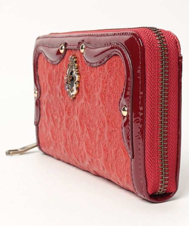 ANNA SUI セルパン ラウンド長財布 レッド