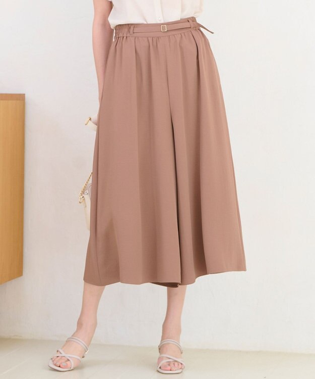 ANY SIS 【接触冷感＆UVカット】サラキレイワイド パンツ テラコッタ