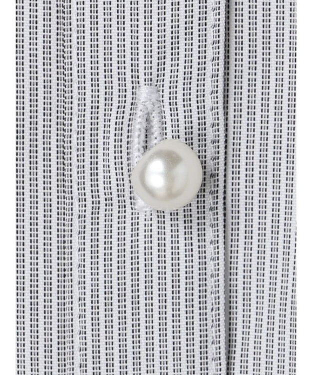 Green Parks パール釦ストライプシャツ Stripe Black