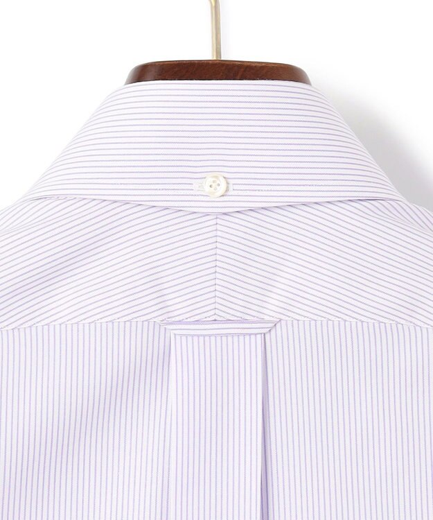 J.PRESS MEN 【PREMIUM PLEATS / 形態安定】マイクロストライプ ドレスシャツ / B.D. ライラック系1