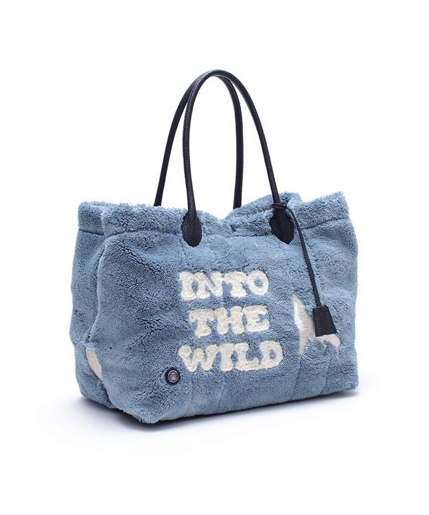 A.D.M.J. 【もこもこ】オスカー/コード刺しゅうキューブトート34cm(Dカン＋) BOSCO BLU