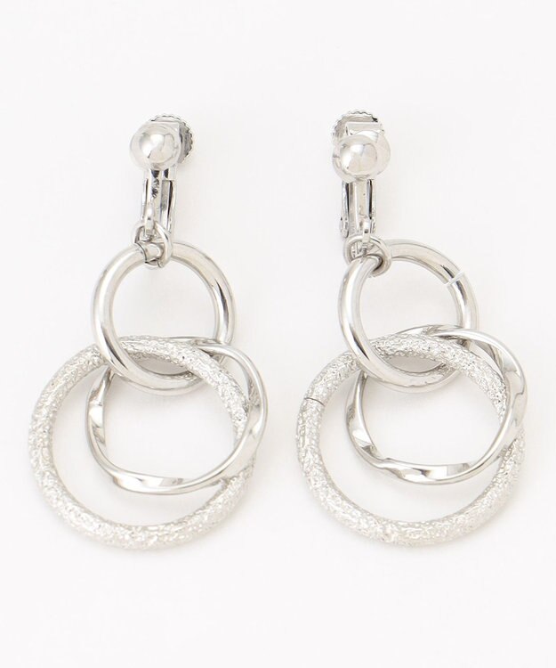 ANY SIS リングメタル イヤリング シルバー